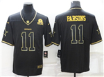 Dallas Cowboys #11 Micah Parsons Black Gold Vapor Limited Jersey