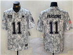 Dallas Cowboys #11 Micah Parsons Arctic Camo 2024 Salute To Service Limited Jersey