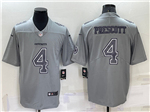 Dallas Cowboys #4 Dak Prescott Gray Atmosphere Fashion Limited Jersey