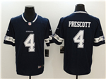 Dallas Cowboys #4 Dak Prescott Blue Vapor Limited Jersey