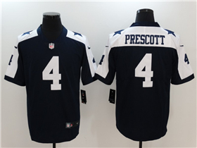 Dallas Cowboys #4 Dak Prescott Thanksgiving Blue Vapor Limited Jersey