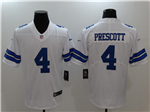 Dallas Cowboys #4 Dak Prescott White Vapor Limited Jersey