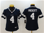 Dallas Cowboys #4 Dak Prescott Women's Blue Vapor Limited Jersey