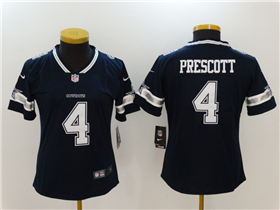 Dallas Cowboys #4 Dak Prescott Women's Blue Vapor Limited Jersey