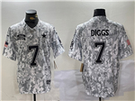 Dallas Cowboys #7 Trevon Diggs Arctic Camo 2024 Salute To Service Limited Jersey