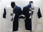 Dallas Cowboys #7 Trevon Diggs Split White/Blue Limited Jersey