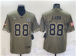 Dallas Cowboys #88 CeeDee Lamb 2022 Olive Salute To Service Limited Jersey