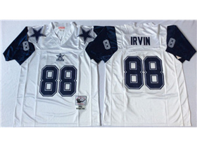 Dallas Cowboys #88 Michael Irving 1995 Throwback White Jersey