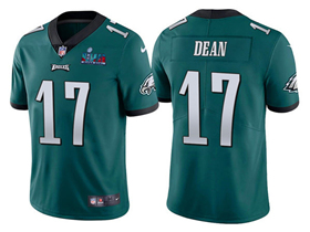 Philadelphia Eagles #17 Nakobe Dean Green Super Bowl LVII Limited Jersey