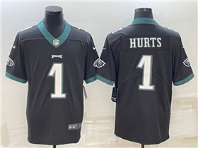 Philadelphia Eagles #1 Jalen Hurts Black Vapor Limited Jersey