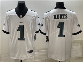 Philadelphia Eagles #1 Jalen Hurts White Vapor Limited Jersey