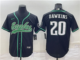 Philadelphia Eagles #20 Brian Dawkins Black Baseball Cool Base Jersey