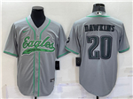 Philadelphia Eagles #20 Brian Dawkins Gray Baseball Cool Base Jersey