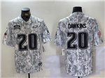 Philadelphia Eagles #20 Brian Dawkins Arctic Camo 2024 Salute To Service Limited Jersey