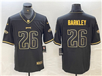 Philadelphia Eagles #26 Saquon Barkley Black Gold Vapor Limited Jersey