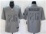 Philadelphia Eagles #26 Saquon Barkley Gray Atmosphere Fashion Limited Jersey