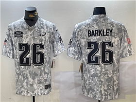 Philadelphia Eagles #26 Saquon Barkley Arctic Camo 2024 Salute To Service Limited Jersey