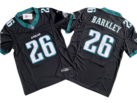 Philadelphia Eagles #26 Saquon Barkley Black Vapor F.U.S.E. Limited Jersey