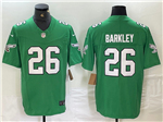 Philadelphia Eagles #26 Saquon Barkley Kelly Green Vapor F.U.S.E. Limited Jersey