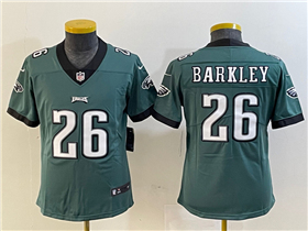 Philadelphia Eagles #26 Saquon Barkley Youth Green Vapor Limited Jersey