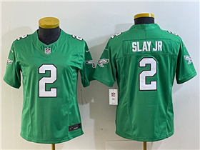 Philadelphia Eagles #2 Darius Slay Jr Women's Kelly Green Vapor F.U.S.E. Limited Jersey