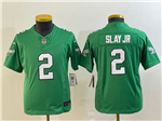 Philadelphia Eagles #2 Darius Slay Jr Youth Kelly Green Vapor F.U.S.E. Limited Jersey