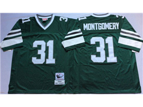 Philadelphia Eagles #31 Wilbert Montgomery 1980 Throwback Green Jersey