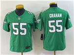 Philadelphia Eagles #55 Brandon Graham Women's Kelly Green Vapor F.U.S.E. Limited Jersey