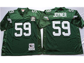 Philadelphia Eagles #59 Seth Joyner 1992 Throwback Green Jersey