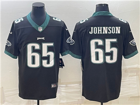 Philadelphia Eagles #65 Lane Johnson Black Vapor Limited Jersey