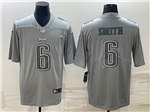 Philadelphia Eagles #6 DeVonta Smith Gray Atmosphere Fashion Limited Jersey