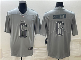 Philadelphia Eagles #6 DeVonta Smith Gray Atmosphere Fashion Limited Jersey