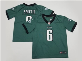 Philadelphia Eagles #6 DeVonta Smith Toddler Green Vapor Limited Jersey