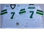 Philadelphia Eagles #7 Ron Jaworski 1980 Throwback White Jersey