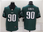 Philadelphia Eagles #90 Jordan Davis Green Vapor Limited Jersey