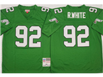 Philadelphia Eagles #92 Reggie White 1990 Throwback Green Jersey