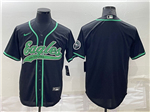 Philadelphia Eagles Black Baseball Cool Base Team Jersey