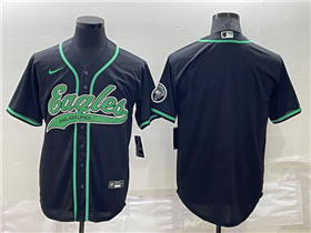 Philadelphia Eagles Black Baseball Cool Base Team Jersey