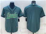 Philadelphia Eagles Green Baseball Cool Base Team Jersey