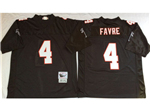 Atlanta Falcons #4 Brett Favre 1991 Throwback Black Jersey