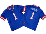 New York Giants #1 Malik Nabers Royal Classic Vapor F.U.S.E. Limited Jersey