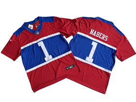 New York Giants #1 Malik Nabers Century Red Alternate Vapor F.U.S.E. Limited Jersey