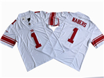 New York Giants #1 Malik Nabers White Vapor F.U.S.E. Limited Jersey