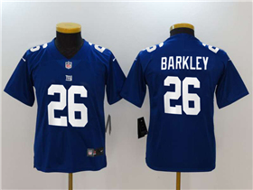 New York Giants #26 Saquon Barkley Youth Blue Vapor Limited Jersey