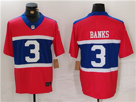 New York Giants #3 Deonte Banks Century Red Alternate Vapor F.U.S.E. Limited Jersey