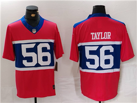 New York Giants #56 Lawrence Taylor Century Red Alternate Vapor F.U.S.E. Limited Jersey