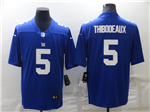 New York Giants #5 Kayvon Thibodeaux Blue Vapor Limited Jersey