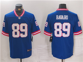 New York Giants #89 Mark Bavaro Royal Classic Vapor Limited Jersey