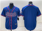 New York Giants Blue Baseball Cool Base Team Jersey