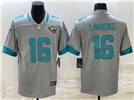 Jacksonville Jaguars #16 Trevor Lawrence Gray Inverted Limited Jersey